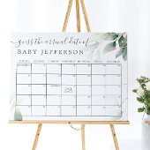 Groene Eucalyptus Douche Verwachte Bevalling Kalen Poster