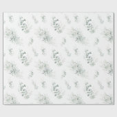 Groene Eucalyptus Elegant  Cadeaupapier (Vlak)