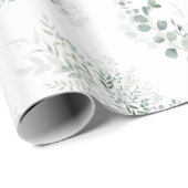 Groene Eucalyptus Elegant  Cadeaupapier (Rol Hoek)