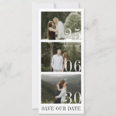 Groene Eucalyptus Emerald Rustieke Fotokalender Save The Date (Voorkant)