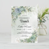 Groene eucalyptus en sappige bruinkool kaart (Staand voorkant)