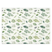 Groene Eucalyptus Fern Botanische Waterverf Tafelkleed (Voorkant (Horizontaal))