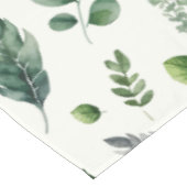 Groene Eucalyptus Fern Botanische Waterverf Tafelkleed (Gekanteld)