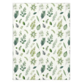 Groene Eucalyptus Fern Botanische Waterverf Tafelkleed (Voorkant)