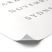 Groene Eucalyptus Fern Fauna Cross Baptisme Welkom Poster (Hoek)