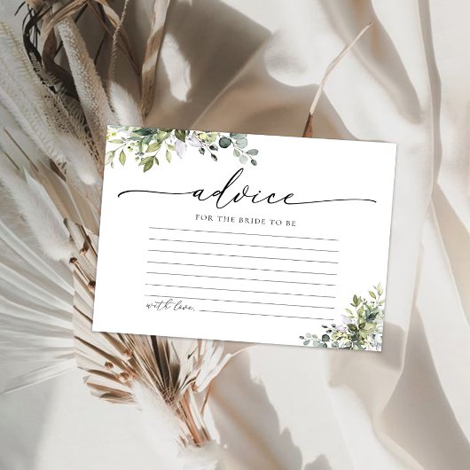 Groene Eucalyptus Floral Advice Kaart