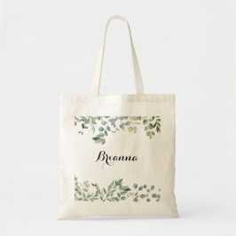 Groene Eucalyptus Foliage Delight Bridesmaid Tote Bag