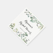 Groene Eucalyptus Foliage Delight Vrijgezellenfees Servet (Hoek)