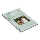 Groene Eucalyptus Foliage Foto Weddenschap Planner Notitieboek (Rechterzijde)