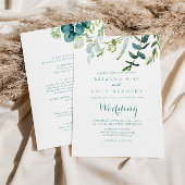  Groene Eucalyptus Front & Rug Weduwschap Kaart