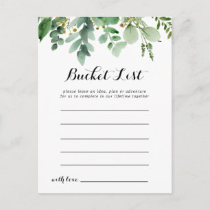 Groene Eucalyptus gebladerte emmer lijst Kaarten