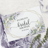 Groene Eucalyptus Geometrische Bruidsfeest Gast Gastenboek