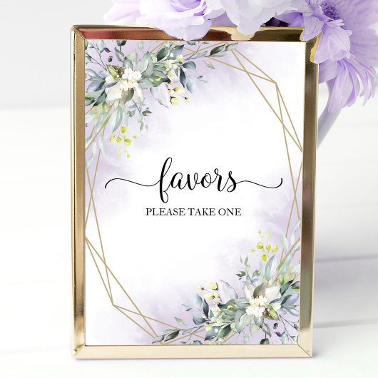 Groene Eucalyptus Geometrische Favorieten Bord Poster