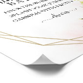 Groene Eucalyptus Geometrische Mimosa Bar Bord Poster (Hoek)