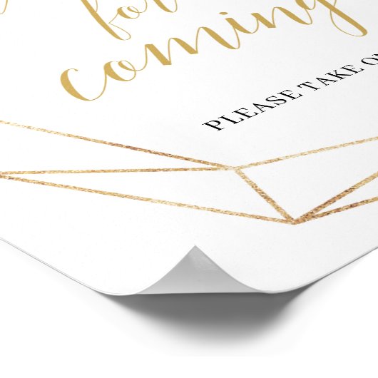 Groene eucalyptus gold boho bedankt voor aankomend poster (Hoek)