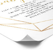 Groene eucalyptus gold niet voor baby-spelbord poster (Hoek)