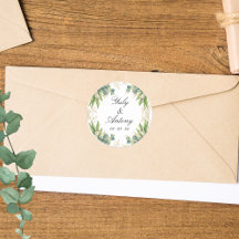 Groene Eucalyptus Gouden Botanische Stempel