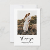 Groene eucalyptus groen tuin aangepaste foto bedankkaart (Achterkant)