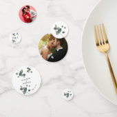 Groene Eucalyptus Huwelijkstafel Decoratie Confetti (Groep)