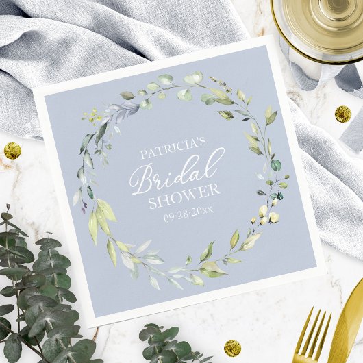 Groene Eucalyptus Krans Bruidsdiner Servetten