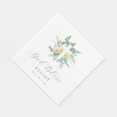 Groene eucalyptus kruis God zegene doop Servet (Hoek)