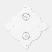 Groene eucalyptus laat botanisch Vrijgezellenfeest Bedankdoosjes (Uitgevouwen)