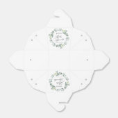 Groene eucalyptus laat botanische Baby sprenkelen Bedankdoosjes (Uitgevouwen)