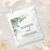 Groene eucalyptus laat groen botanisch bruiloft bedankzakje (Geknipt)