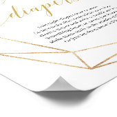 Groene eucalyptus late nacht diapers game sign boh poster (Hoek)