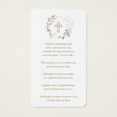 Groene Eucalyptus Man Foto Funeral Gebedskaart Visitekaartje (Achterkant)