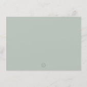 Groene Eucalyptus Plant Eenvoudig Modern Briefpapi Bedankkaart (Achterkant)