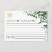 Groene Eucalyptus Plant Graduation Party Advieskaart (Voorkant)