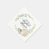 Groene Eucalyptus Pompoen Herfst Bruids-Shower Servet (Hoek)