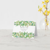 Groene Eucalyptus Slinger Trouw Dank Je Wel Kaart (Gele Bloem)