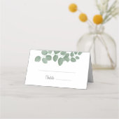 Groene Eucalyptus Trouwplaats Kaart Plaatskaartje (Voorkant)