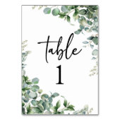 Groene eucalyptus tuin botanische bruiloft kaart (Voorkant)