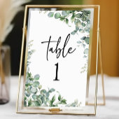 Groene eucalyptus tuin botanische bruiloft kaart