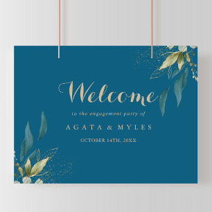 Groene Eucalyptus Verlovingspartij Welkomstbord Poster