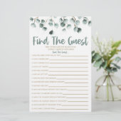 Groene Eucalyptus vind het spel van het gastBaby s Briefpapier (Staand voorkant)