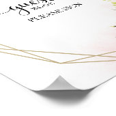 Groene Eucalyptus Waterverf Gastboek Handtekening Poster (Hoek)