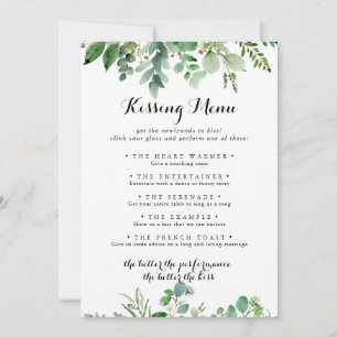 Groene Eucalyptus Weddenschap Kissingmenu Spel Kaa