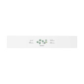 Groene Eucalyptus Wedding Band Uitnodigingen Wikkel (Vlak)