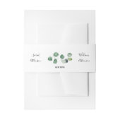 Groene Eucalyptus Wedding Band Uitnodigingen Wikkel (Voorkant Voorbeeld)