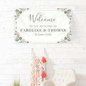 groene eucalyptus - welkomstbruiloft spandoek (Insitu)