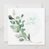 Groene eucalyptusbladeren (Voorkant)