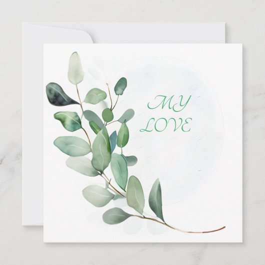 Groene eucalyptusbladeren (Voorkant)