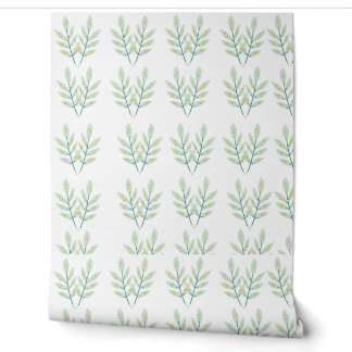 Groene Eucalyptusbladeren Botanisch Natuurpatroon Behang