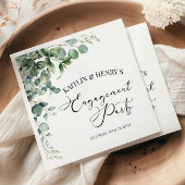 Groene Eucalyptusbladeren Botanische Verloving Fee Servet