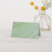 Groene eucalyptusbladeren plaatskaartje (Achterkant)