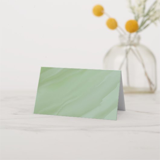 Groene eucalyptusbladeren plaatskaartje (Achterkant)